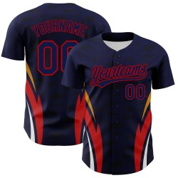 Custom Logo 3D Pattern Embroidery Custom Sublimation Baseball Wear League Baseball Jersey USA Team Baseball Jerseys