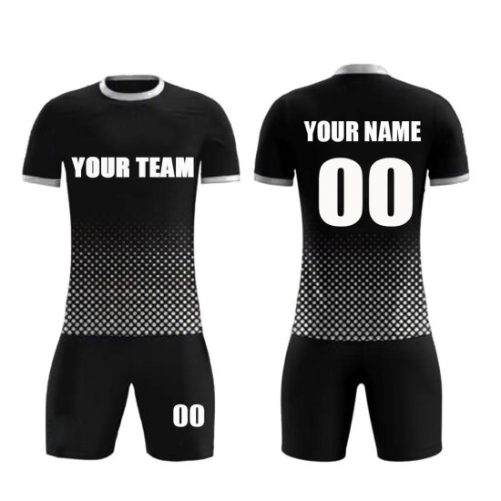 Custom Sublimation White Navy Soccer Jersey Football Shirt Kids' Set Custom Name Garment Dyed Techniques for Sports Uniforms Custom Sublimation White Navy Soccer Jersey Football Shirt Kids' Set Custom Name Garment Dyed Techniques for Sports Uniforms