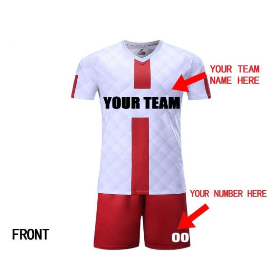 Breathable Soccer Wear Kit Custom Football Jerseys Soccer T-shirt Uniform Sublimated 2 Piece Soccer Jersey Set Breathable Soccer Wear Kit Custom Football Jerseys Soccer T-shirt Uniform Sublimated 2 Piece Soccer Jersey Set
