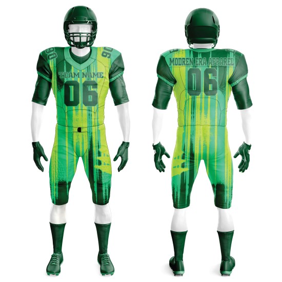 Wholesale Men Sublimation Embroidered Pro Quality Polyester Sublimation American Football Uniforms