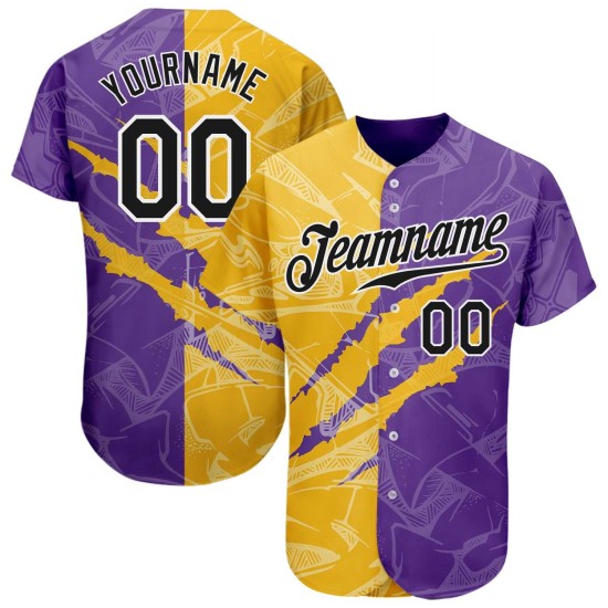 Custom Logo 3D Pattern Embroidery Name & Number Print Breathable OEM Sublimated Baseball Jersey
