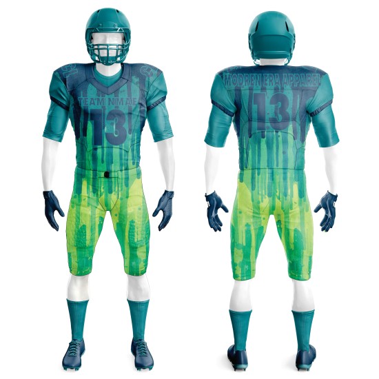 New High Quality Reversible Sublimated American Football Jersey Custom Adult Youth American Football Uniforms Sets