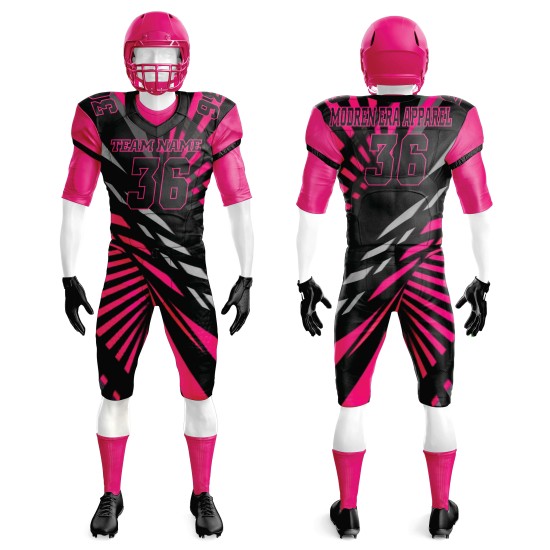 Tackle Twill Embroidered Sublimated American Football Jersey Short Uniform Sets Youth American Football Uniforms for Team Sets