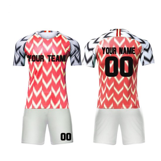 Personal Design Custom Sublimation Soccer Jerseys Camisetas De Futbol Breathable Football Jerseys Uniforms Soccer Wear With LOGO