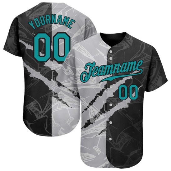 Custom Logo 3D Pattern Embroidery Name & Number Print Breathable OEM Sublimated Baseball Jersey