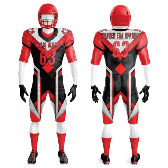 Custom Youth American Football Uniforms Tackle Twill Embroidered and Sublimated Printed Football Uniforms and Pants