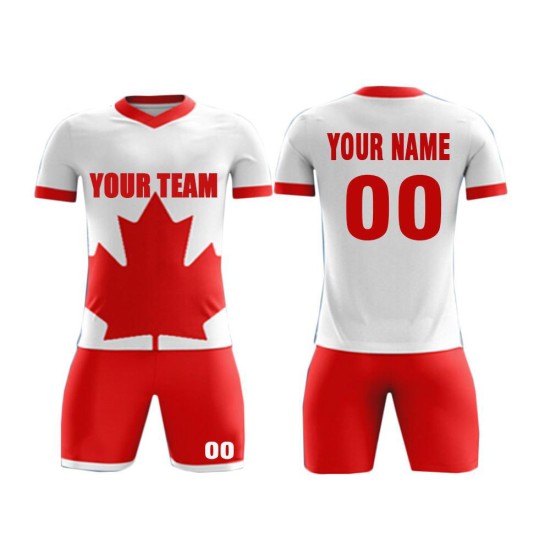 High Quality Custom Men's Football Kits Soccer Jersey Set for Team Training Sublimation Soccer Uniforms with Custom Name