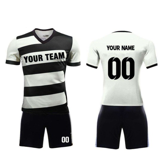 High Quality Custom Men's Football Kits Name-Team Training Soccer Jersey Set with Sublimation Washed Technics Uniforms
